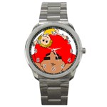 Comic-characters-grandfather Sport Metal Watch Front