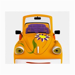 Car-transportation-cartoon-comic Small Glasses Cloth (2 Sides) by 99art