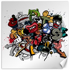 Mural Graffiti Paint Canvas 12  X 12  by 99art