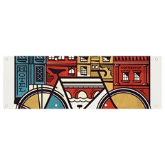 Amsterdam Graphic Design Poster Illustration Banner And Sign 9  X 3  by 99art