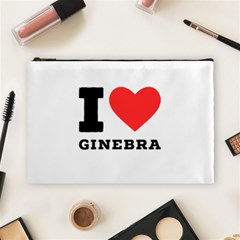 I Love Ginebra Cosmetic Bag (large) by ilovewhateva