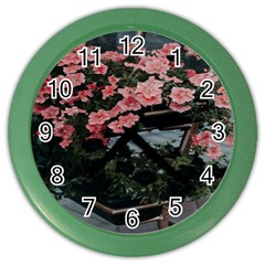 Pink Peony  Flower Color Wall Clock by artworkshop