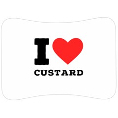 I Love Custard Velour Seat Head Rest Cushion by ilovewhateva