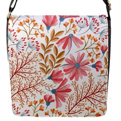 Flowers Pattern Seamless Floral Floral Pattern Flap Closure Messenger Bag (s) by danenraven