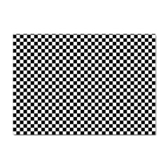 Black And White Checkerboard Background Board Checker Sticker A4 (10 Pack) by Cowasu