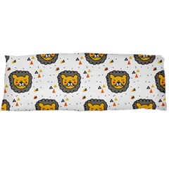 Lion Heads Pattern Design Doodle Body Pillow Case (dakimakura) by Cowasu