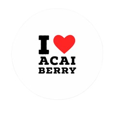 I Love Acai Berry Mini Round Pill Box (pack Of 5) by ilovewhateva