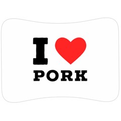 I Love Pork  Velour Seat Head Rest Cushion by ilovewhateva