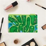 Golf Course Par Golf Course Green Cosmetic Bag (XS) Back