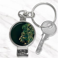 Angry Male Lion Nail Clippers Key Chain by Cowasu