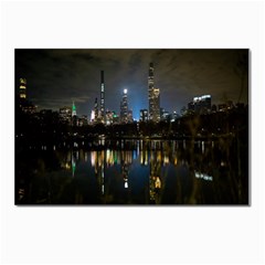 New York Night Central Park Skyscrapers Skyline Postcard 4 x 6  (pkg Of 10) by Cowasu