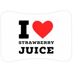 I Love Strawberry Juice Velour Seat Head Rest Cushion by ilovewhateva