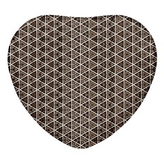 Structure Pattern Texture Hive Heart Glass Fridge Magnet (4 Pack) by Bangk1t