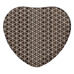 Structure Pattern Texture Hive Heart Glass Fridge Magnet (4 pack) Front