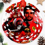 Carlos Sainz Round Filigree Ornament (Two Sides) Front