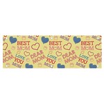 Love Mom Happy Mothers Day I Love Mom Graphic Pattern Banner and Sign 6  x 2  Front