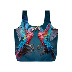 Birds Parrots Love Ornithology Species Fauna Full Print Recycle Bag (s) by Ndabl3x