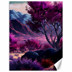 Landscape Painting Purple Tree Canvas 12  X 16  by Ndabl3x