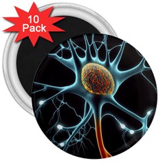 Organism Neon Science 3  Magnets (10 Pack)  by Ndabl3x