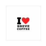 I love breve coffee Square Satin Scarf (30  x 30 ) Front