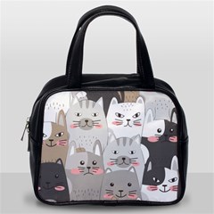 Cute Cats Seamless Pattern Classic Handbag (one Side) by Wav3s