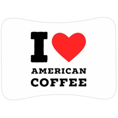 I Love American Coffee Velour Seat Head Rest Cushion by ilovewhateva