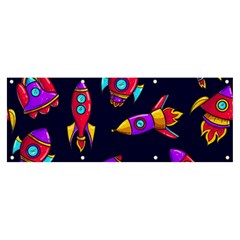 Space-patterns Banner And Sign 8  X 3  by Wav3s