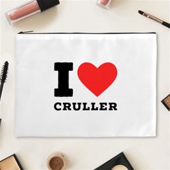 I Love Cruller Cosmetic Bag (xl) by ilovewhateva