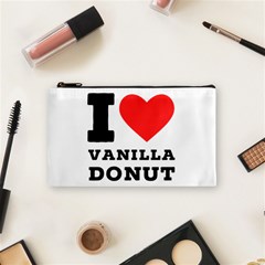 I Love Vanilla Donut Cosmetic Bag (small) by ilovewhateva