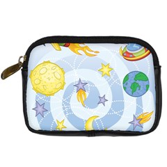 Science Fiction Outer Space Digital Camera Leather Case by Ndabl3x