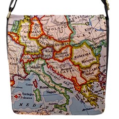 Map Europe Globe Countries States Flap Closure Messenger Bag (s) by Ndabl3x