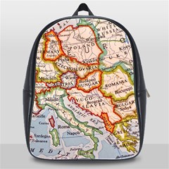 Map Europe Globe Countries States School Bag (xl) by Ndabl3x