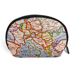 Map Europe Globe Countries States Accessory Pouch (large) by Ndabl3x