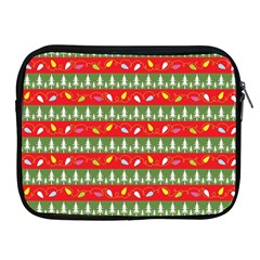 Christmas Papers Red And Green Apple Ipad 2/3/4 Zipper Cases by Ndabl3x