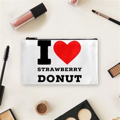 I Love Strawberry Donut Cosmetic Bag (small) by ilovewhateva