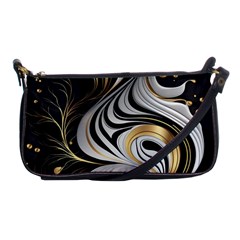 Pattern Gold Marble Shoulder Clutch Bag by Vaneshop