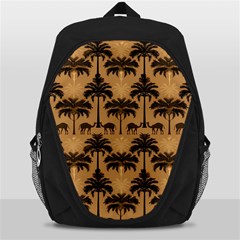 Camel Palm Tree Backpack Bag by Vaneshop