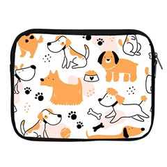 Seamless Pattern Of Cute Dog Puppy Cartoon Funny And Happy Apple Ipad 2/3/4 Zipper Cases by Wav3s