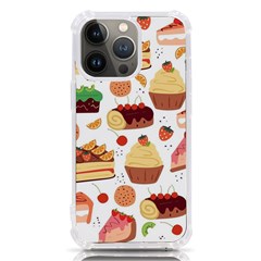 Seamless Pattern Hand Drawing Cartoon Dessert And Cake Iphone 13 Pro Tpu Uv Print Case by Wav3s