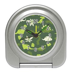 Cute Dinosaur Pattern Travel Alarm Clock by Wav3s