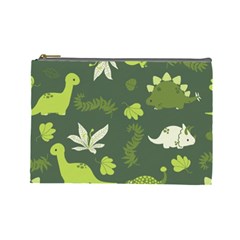 Cute Dinosaur Pattern Cosmetic Bag (large) by Wav3s