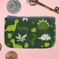 Cute Dinosaur Pattern Large Coin Purse by Wav3s