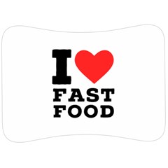 I Love Fast Food Velour Seat Head Rest Cushion by ilovewhateva