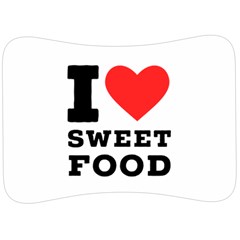 I Love Sweet Food Velour Seat Head Rest Cushion by ilovewhateva