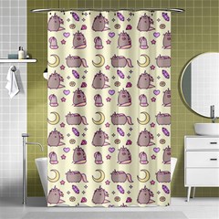 Beautiful Beauty Cartoon Cat Shower Curtain 48  X 72  (small)  by Grandong