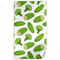 Vegetable Pattern With Composition Broccoli Canvas 40  X 72  by Grandong