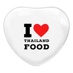 I Love Thailand Food Heart Glass Fridge Magnet (4 Pack) by ilovewhateva