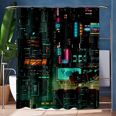 Video Game Pixel Art Shower Curtain 60  X 72  (medium)  by Cowasu