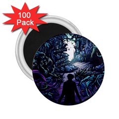 Horror Psychedelic Art 2 25  Magnets (100 Pack)  by Cowasu