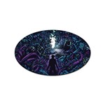 Horror Psychedelic Art Sticker (Oval) Front